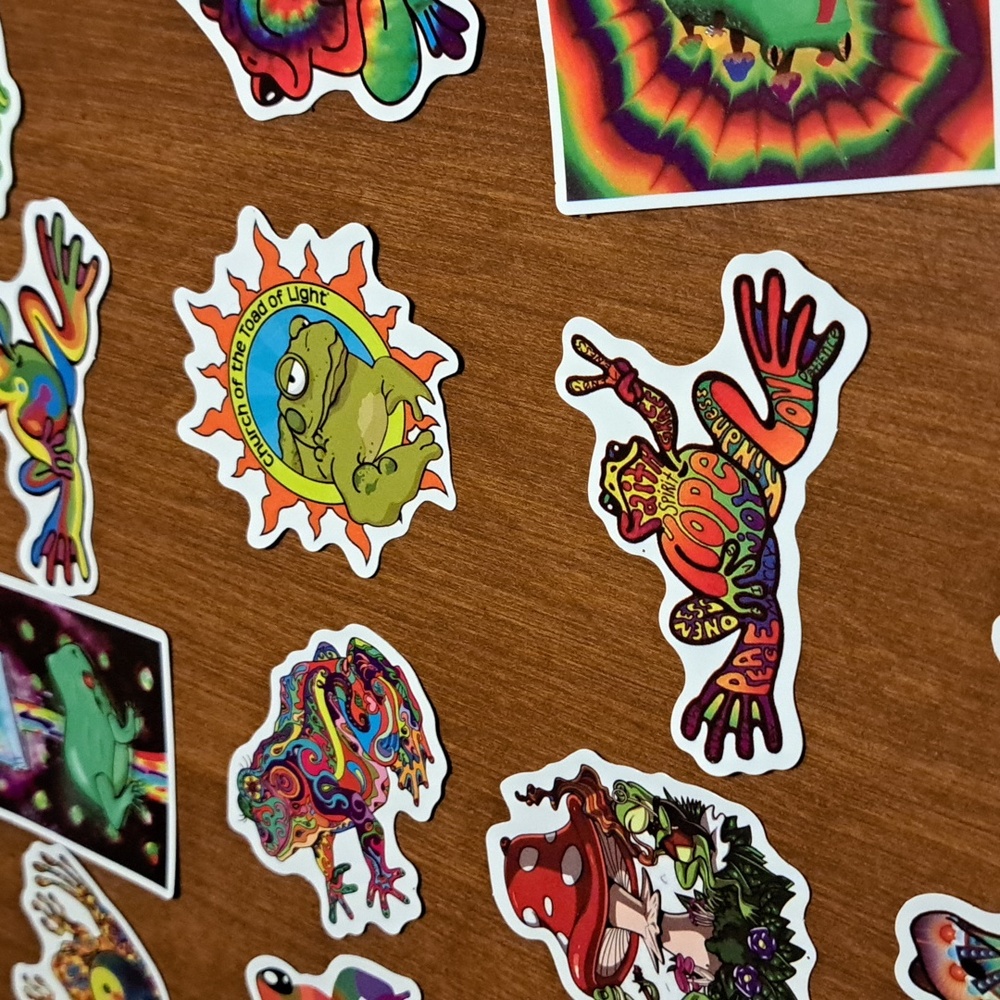 Colorful Frog Sticker Set 50 Ct - Picture 7 of 10